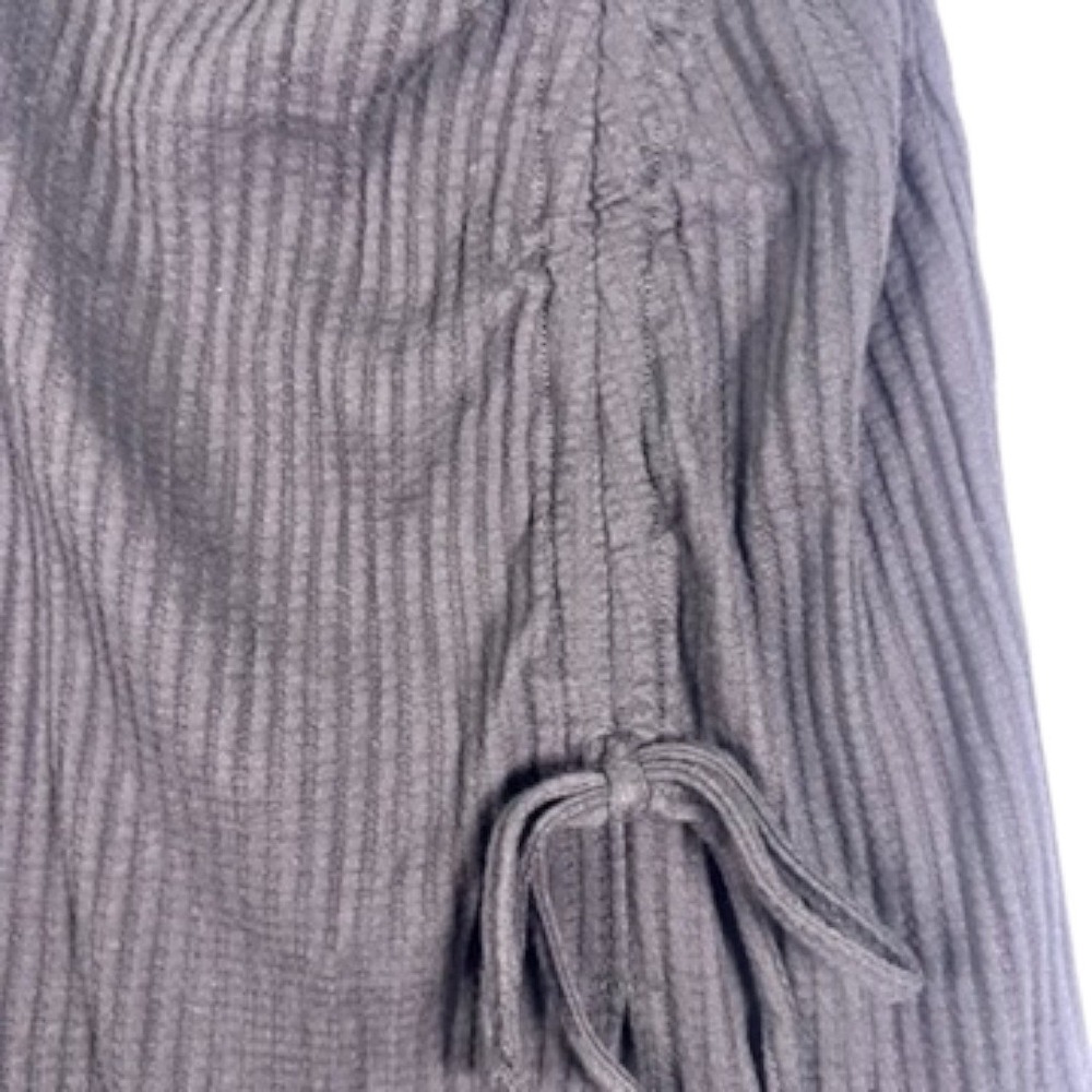 Daily Practice by Anthropologie Black Ribbed Long-Sleeve Midi Dress L – NWT - Picture 8 of 13